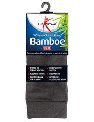 Lucovitaal Bamboe sok lang antraciet maat 43-46 1.00 Paar