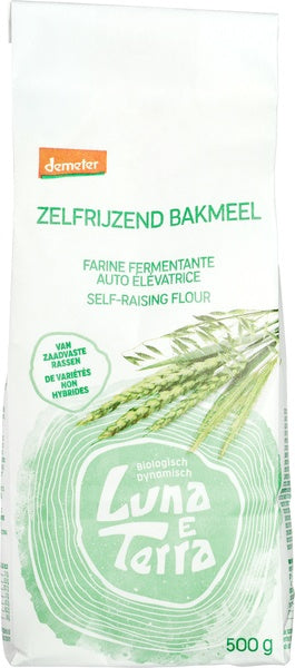 Luna E Terra Zelfrijzend bakmeel demeter bio 500 Gram