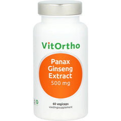 VitOrtho Panax ginseng extract 500mg 60 Vegetarische capsules
