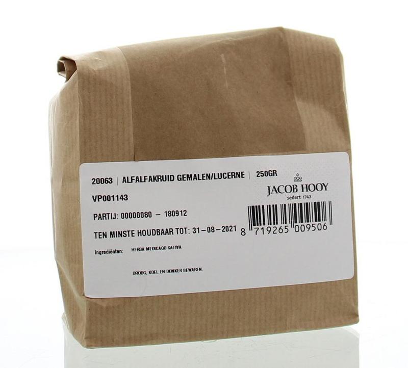 Jacob Hooy Alfalfakruid gemalen 250 Gram