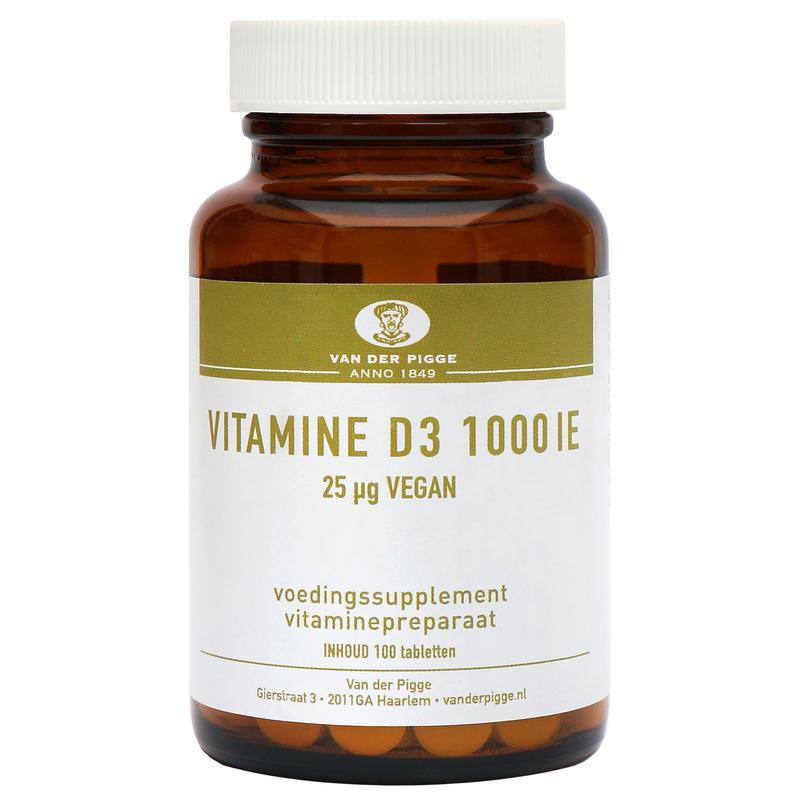 van der Pigge Vitamine D 1000IE vegan 100 Tabletten