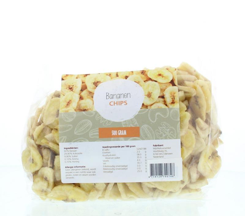 MijnNatuurwinkel Bananen chips 500.00 Gram