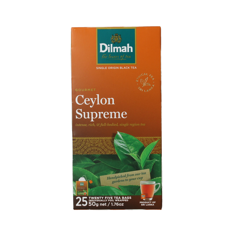 Dilmah Ceylon supreme classic 25 Zakjes