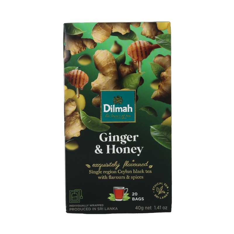 Dilmah Ginger & honey fun tea 20 Zakjes