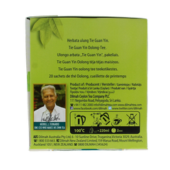 Dilmah Springtime fragrant oolong green tea 20 Zakjes