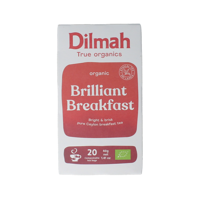 Dilmah Brilliant breakfast tea bio 20.00 Zakjes