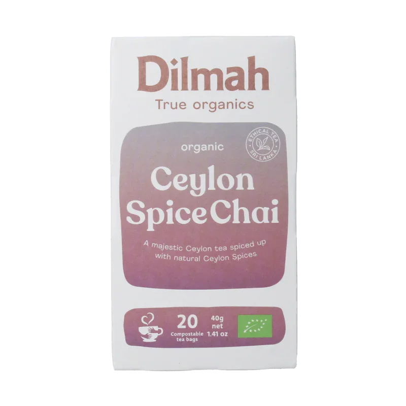 Dilmah Ceylon spice chai tea bio 20.00 Zakjes