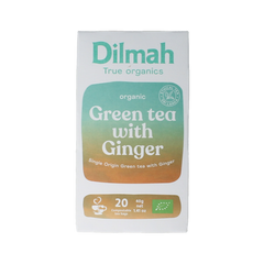 Dilmah Green tea with ginger bio 20.00 Zakjes