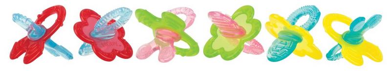 Nuby Silicone bijtring chewbies 1 Stuks