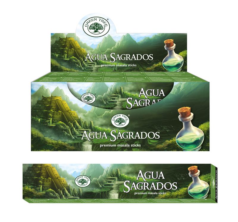 Green Tree Wierookstokjes aqua sagrados natural 15.00 Gram