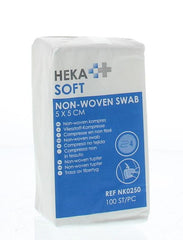 Heka Soft Non woven kompres 5 x 5 4-laags 100 Stuks
