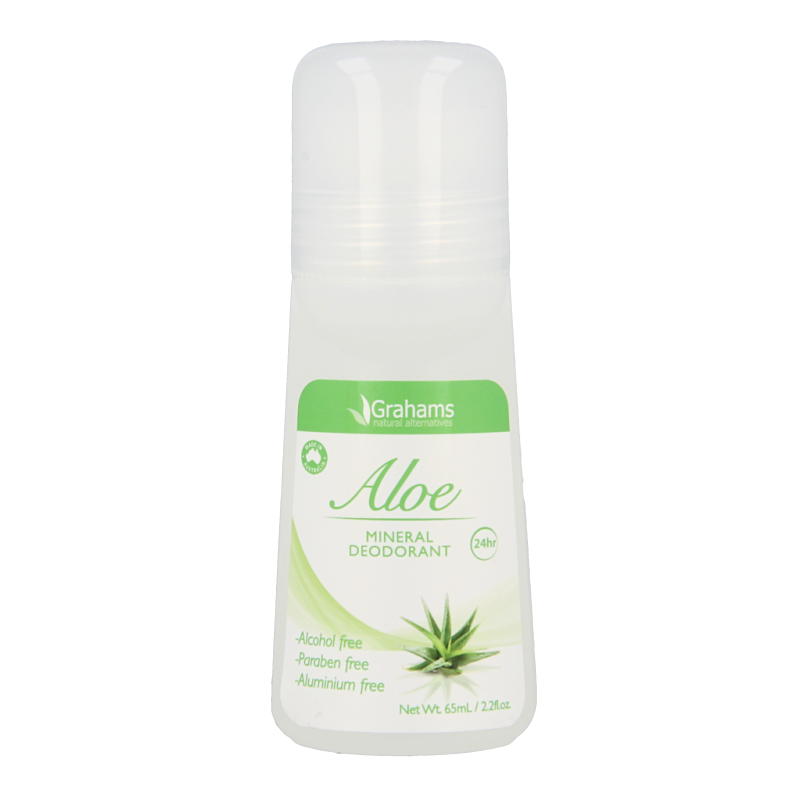 Grahams Deodorant mineral aloe 65 Milliliter