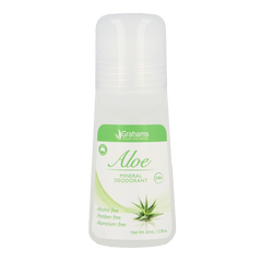 Grahams Deodorant mineral aloe 65 Milliliter