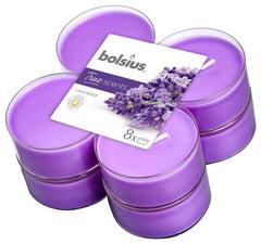 Bolsius True Scents maxilicht lavendel 8 Stuks