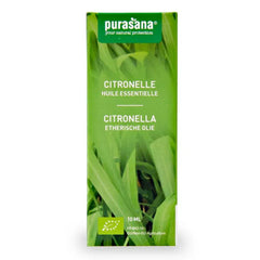 Purasana Citronella olie bio 10 Milliliter