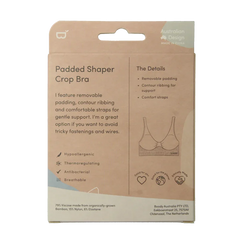 Boody Padded shaper crop bh zwart S 1 Stuks