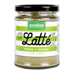 Purasana Latte matcha moringa vegan bio 120.00 Gram