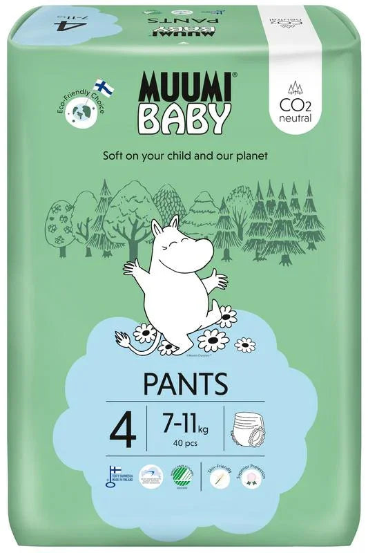 Muumi Baby Baby luierbroekje 4 7-11kg 40 Stuks
