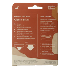 Boody Menstruatieondergoed bikinislip zwart norm/hevigXS 1 Stuks