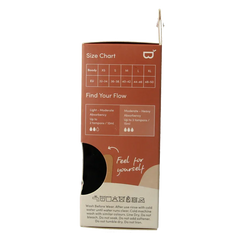 Boody Menstruatieondergoed bikinislip zwart norm/hevigXS 1 Stuks