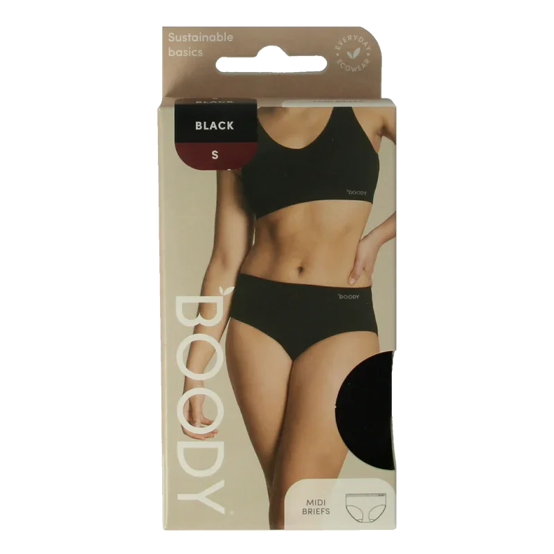 Boody Midi heupslip zwart S 1 Stuks