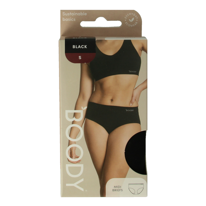 Boody Midi heupslip zwart S 1 Stuks