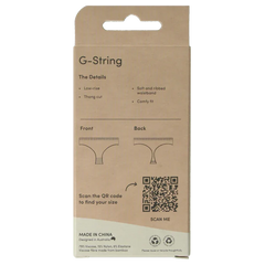 Boody G-string zwart S 1 Stuks
