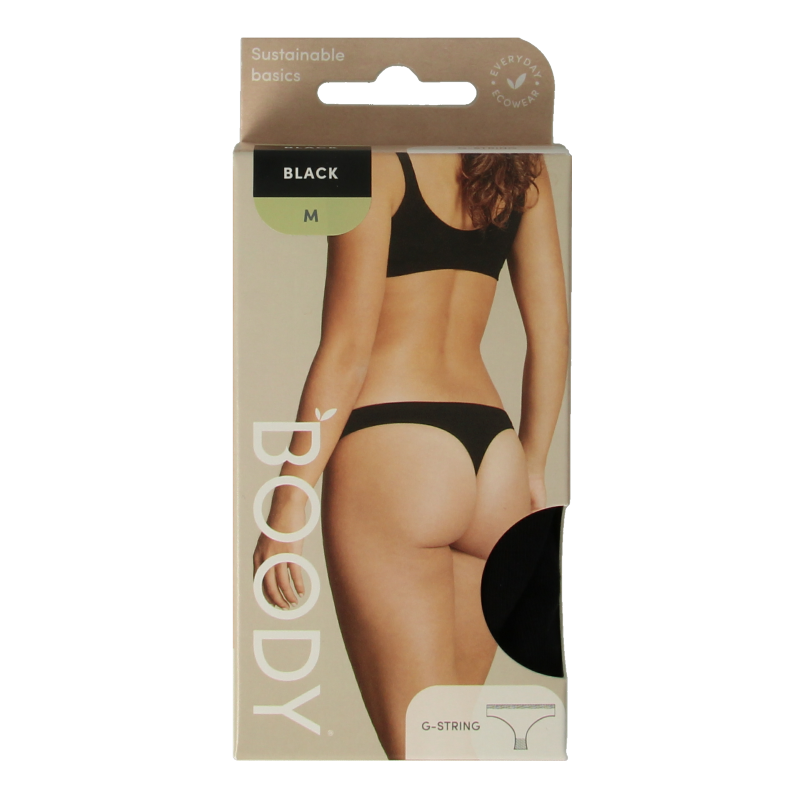 Boody G-string zwart M 1 Stuks