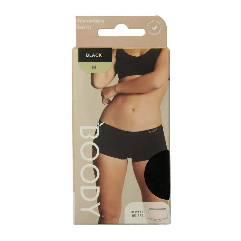 Boody Boyleg damesslip zwart M 1 Stuks