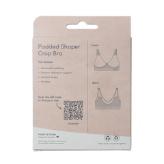 Boody Padded shaper crop bh zwart L 1 Stuks