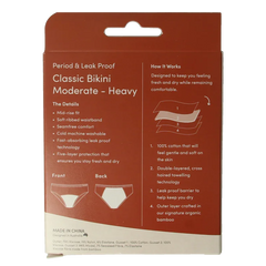 Boody Menstruatieondergoed bikinislip zwart norm/hevig M 1 Stuks