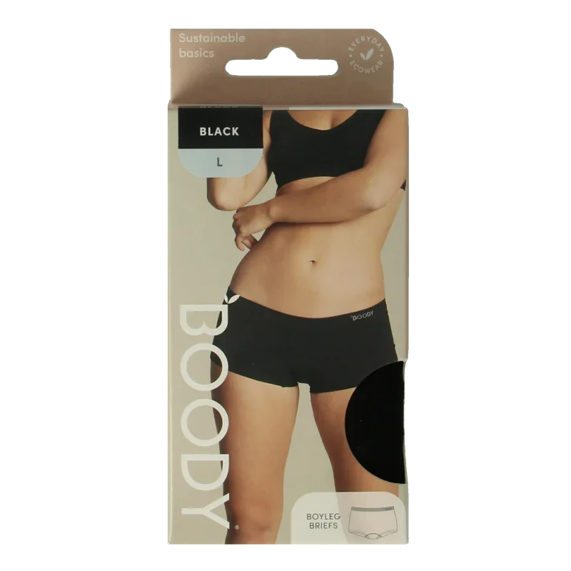 Boody Boyleg damesslip zwart L 1 Stuks