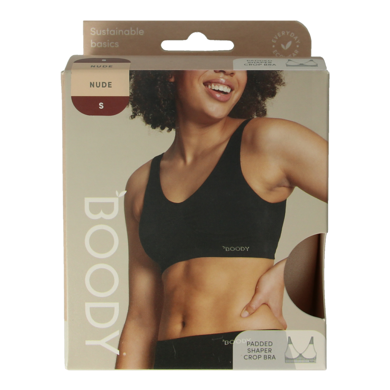 Boody Padded shaper crop bh blush S 1 Stuks