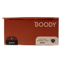 Boody Menstruatieondergoed bikinislip zwart norm/hevig S 1 Stuks