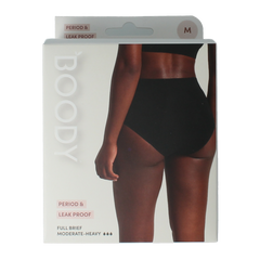 Boody Menstruatieondergoed tailleslip zwart normaal/hevi 1 Stuks