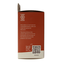 Boody Menstruatieondergoed tailleslip zwart normaal/hevi 1 Stuks