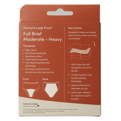 Boody Menstruatieondergoed tailleslip zwart normaal L 1 Stuks