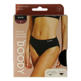 Boody Menstruatieondergoed bikinislip zwart licht/norm S 1 Stuks