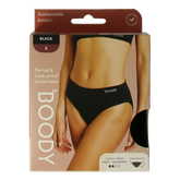 Boody Menstruatieondergoed bikinislip zwart licht/norm S 1 Stuks