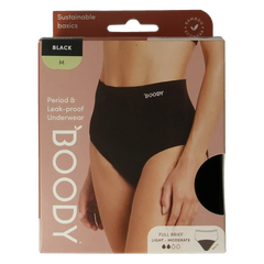 Boody Menstruatieondergoed tailleslip zwart licht/norm M 1 Stuks
