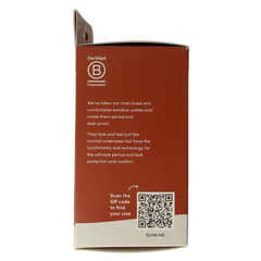 Boody Menstruatieondergoed tailleslip zwart licht/norm M 1 Stuks