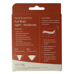 Boody Menstruatieondergoed tailleslip zwart licht/norm M 1 Stuks