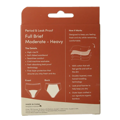 Boody Menstruatieondergoed bikinislip zwart lich/norm S 1 Stuks