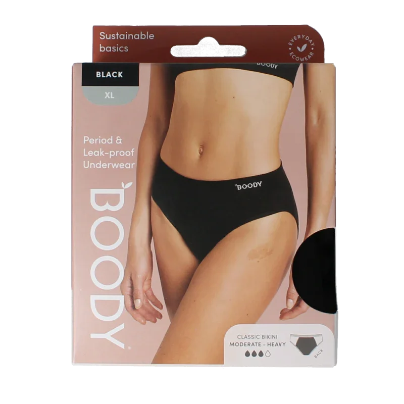 Boody Menstruatieondergoed bikinislip zwart normaal XL 1 Stuks