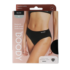Boody Menstruatieondergoed bikinislip zwart normaal XL 1 Stuks