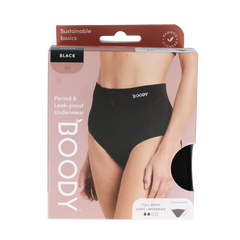 Boody Menstruatie ondergoed zwart licht/normaal maat XS 1 Stuks