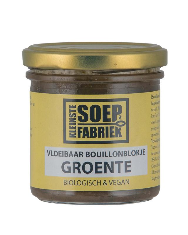 Kleinstesoepfabriek Vloeibare bouillonblokjes groente bio 150.00 Milliliter