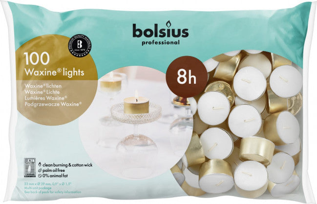 Bolsius Waxinelicht 23/39 wit 8h 100 Stuks
