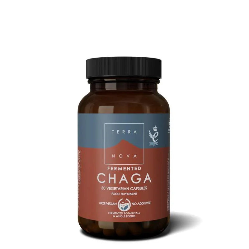 Terranova Fermented chaga 50 Vegetarische capsules