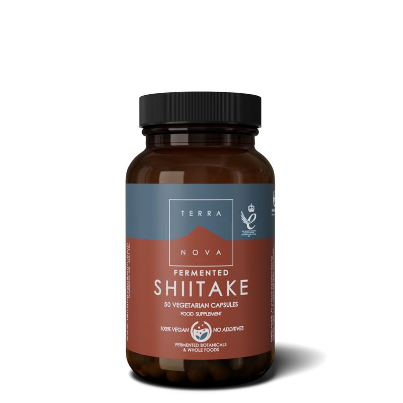 Terranova Fermented shiitake 50.00 Vegetarische capsules